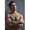 Breedwell Brassards NEO CAMO Noir-Rose Neon